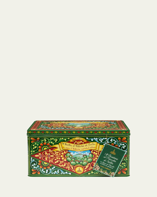 x Dolce & Gabbana Pistachio Panettone in Square Dark Green, 600G